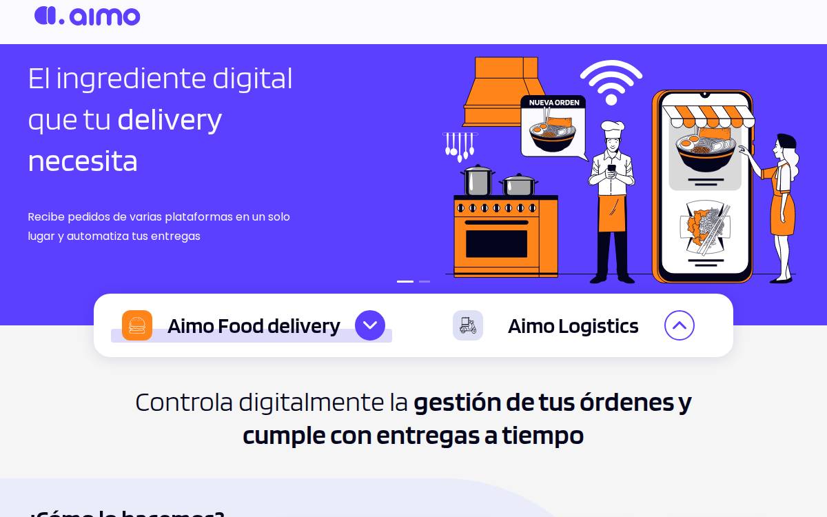 Aimo website preview