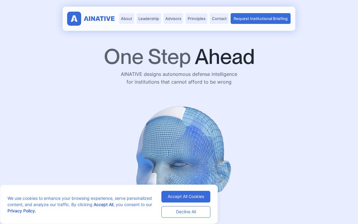 Ainative website preview