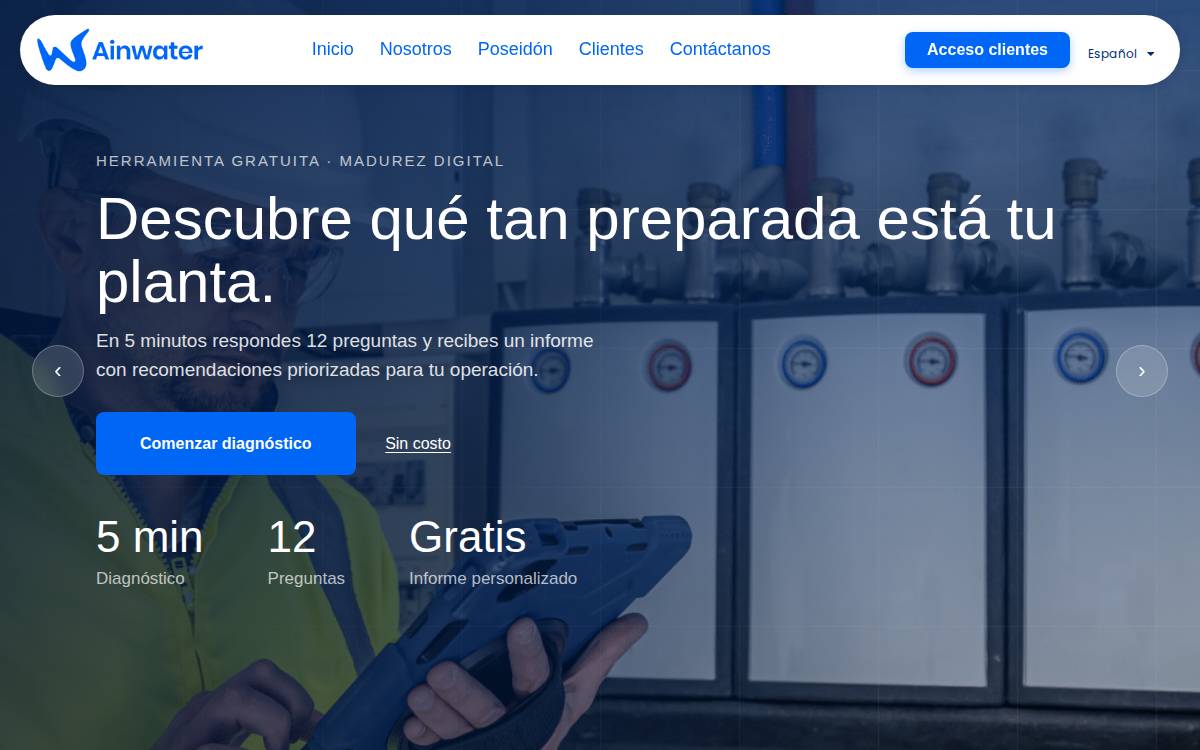 Ainwater website preview