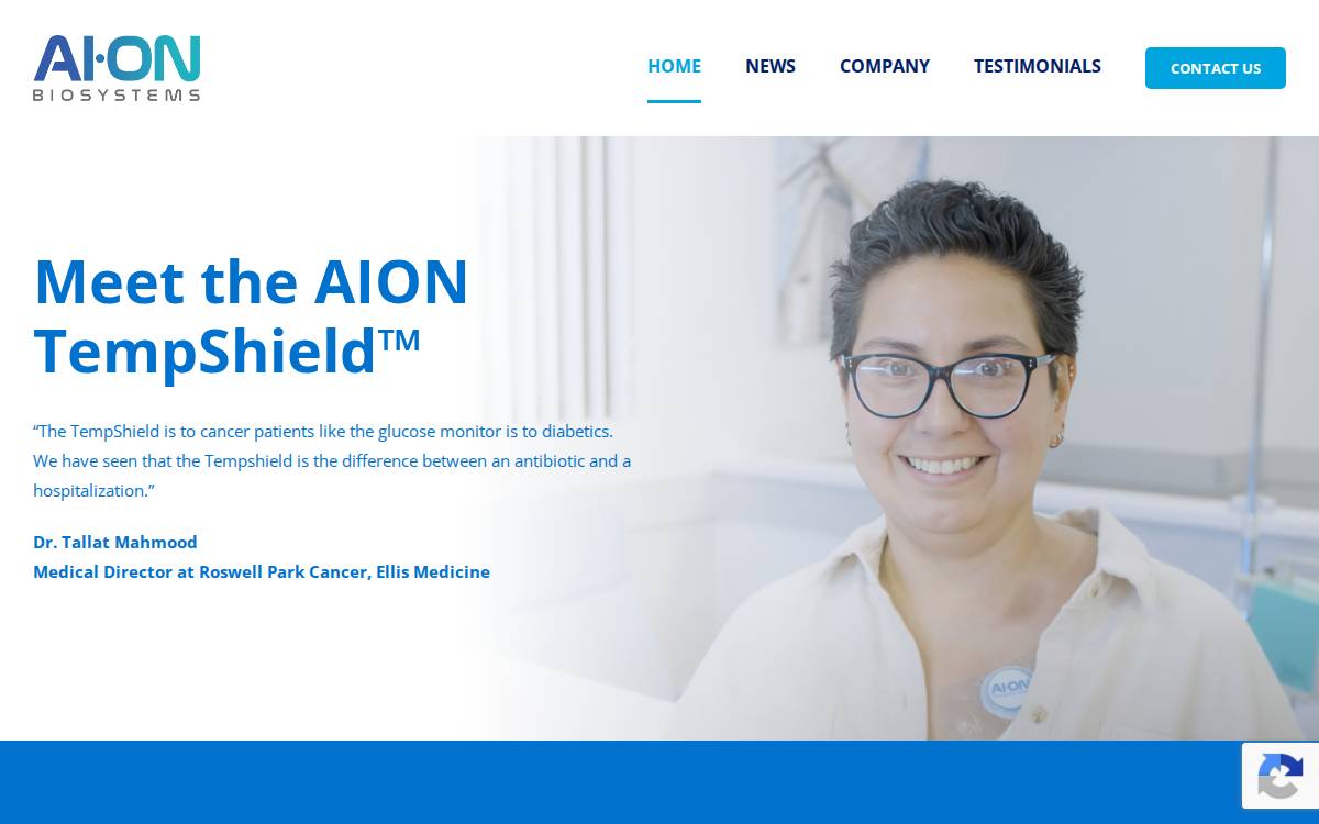 AION Biosystems website preview