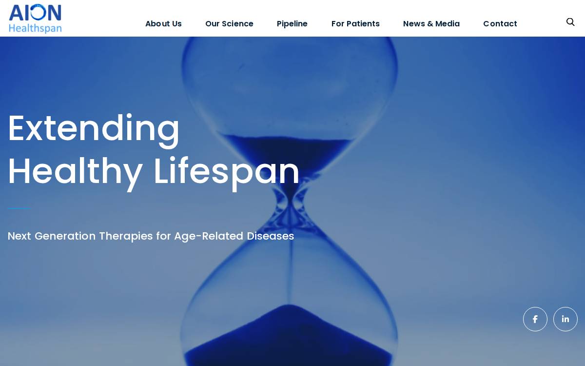 AION Healthspan website preview