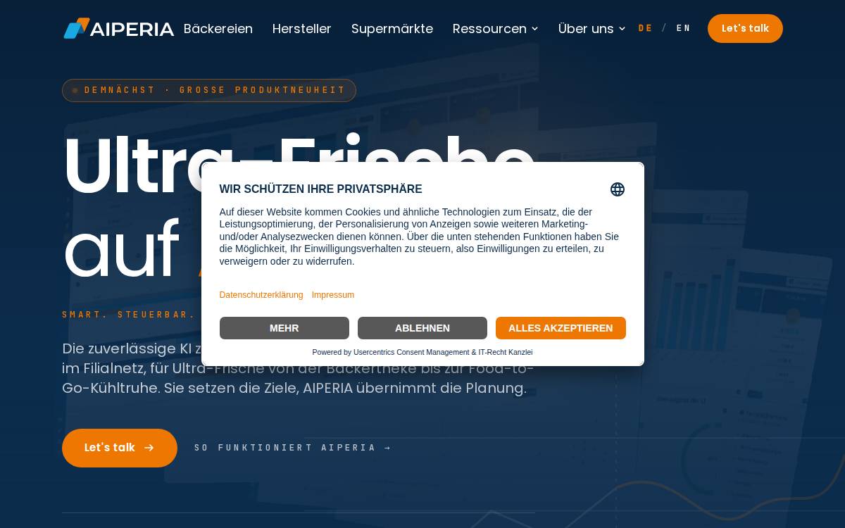 Aiperia website preview