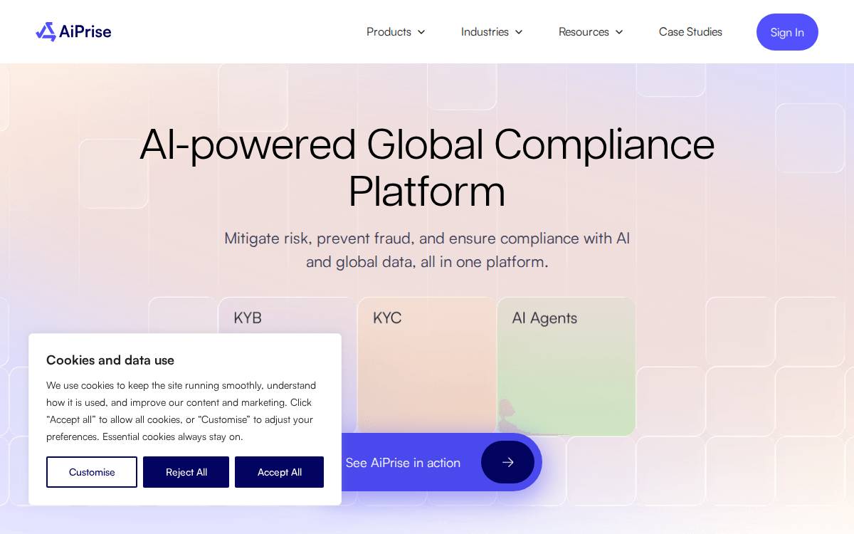 AiPrise website preview