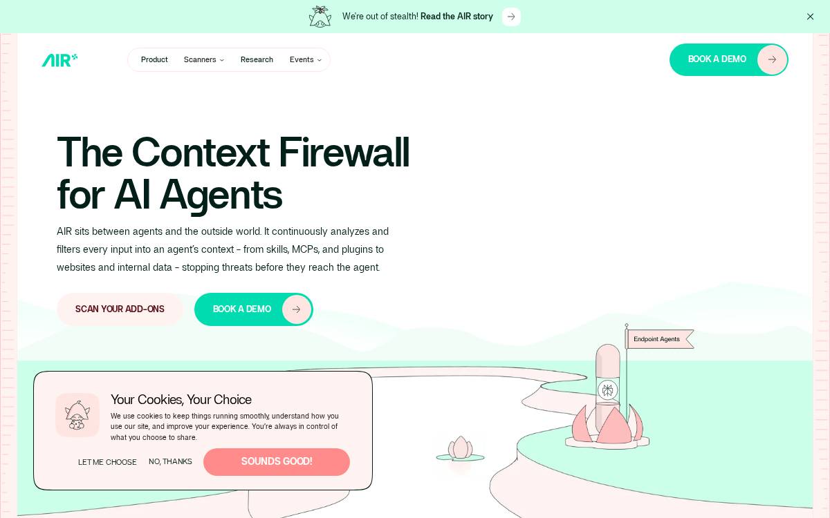 Air website preview