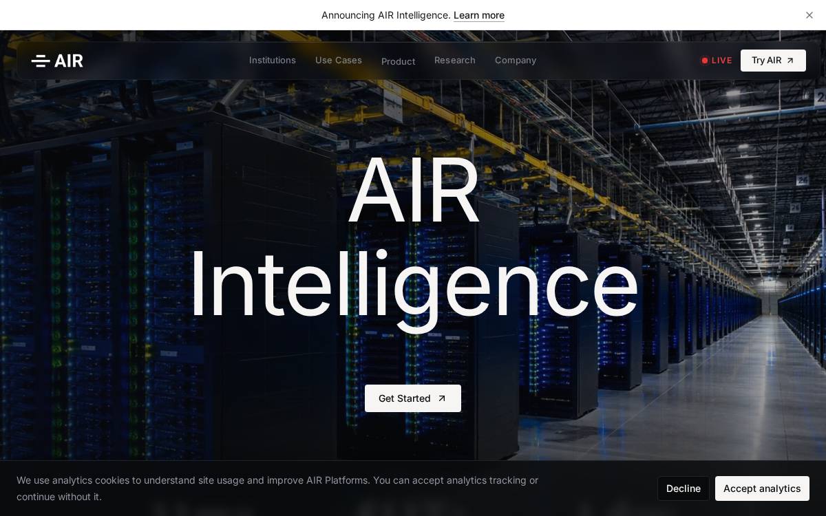 AIR Platforms website preview
