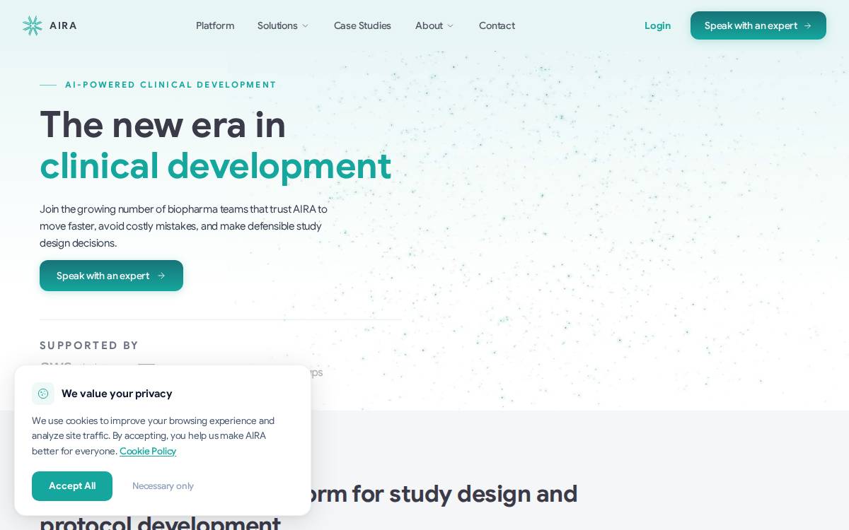 AIRA website preview