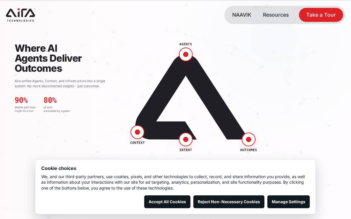 Aira Technology website preview