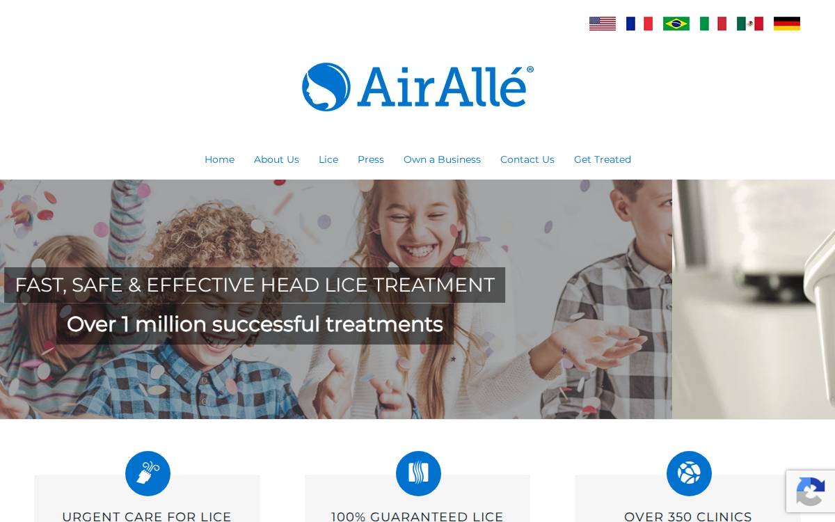 Airalle website preview