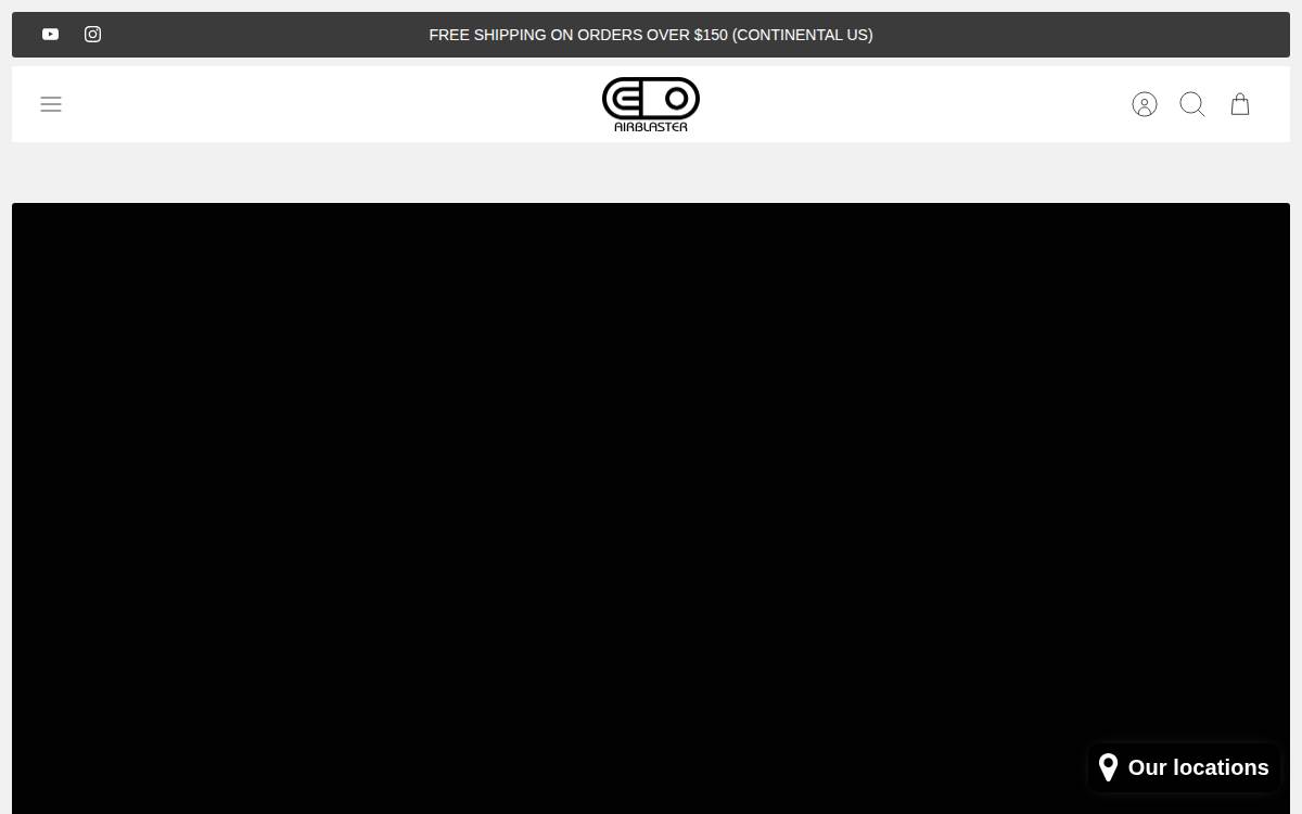AirBlaster website preview