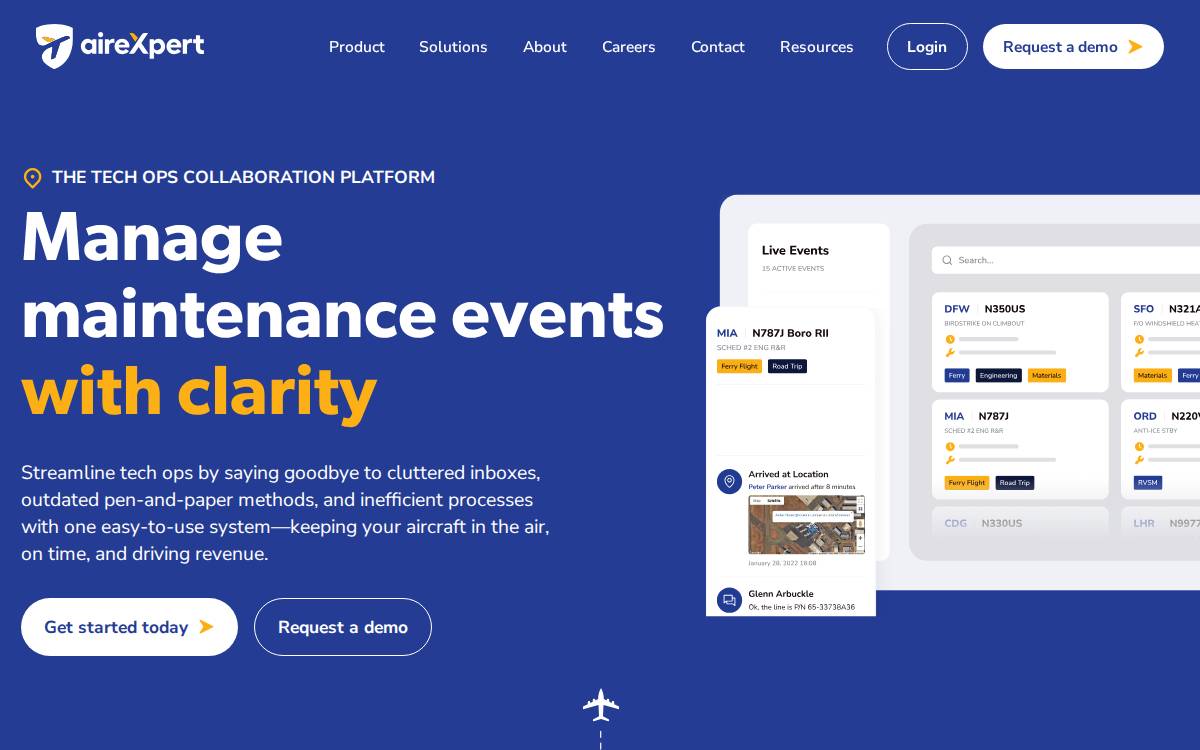 Airexpert website preview