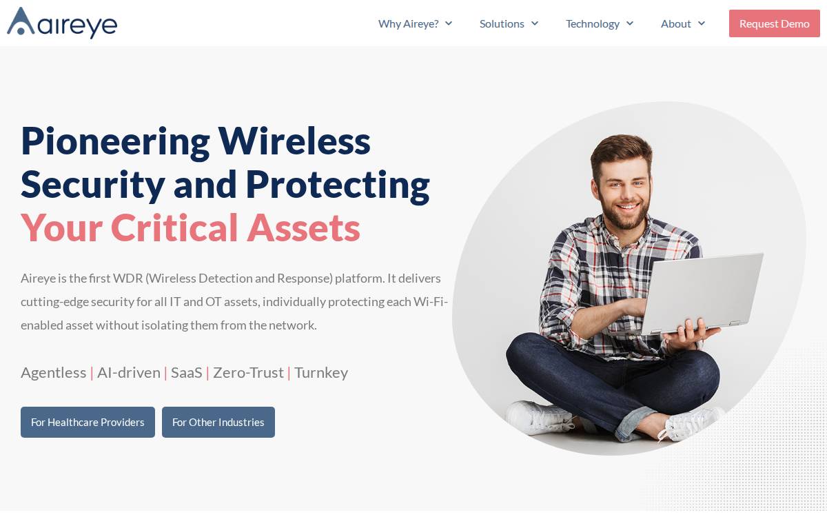 AirEye website preview