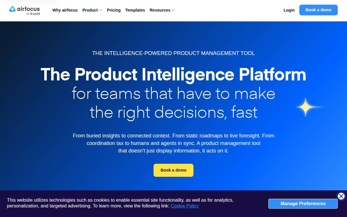 Airfocus website preview