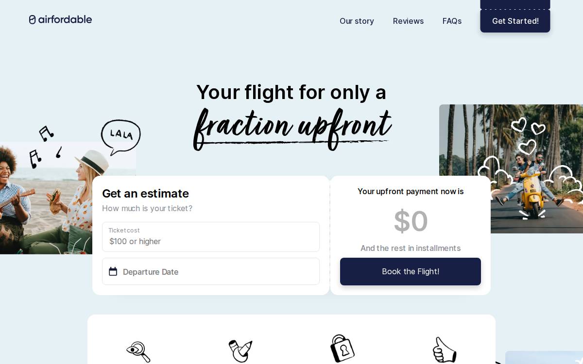 Airfordable website preview