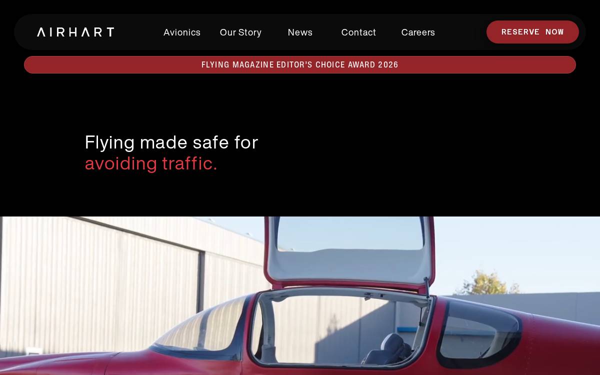 Airhart Aeronautics website preview