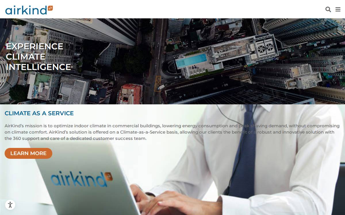 Airkind website preview