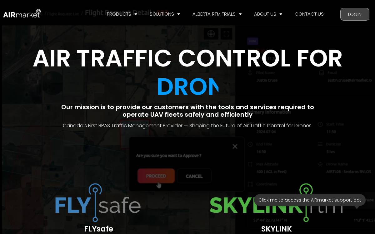 AIRmarket Inc. website preview