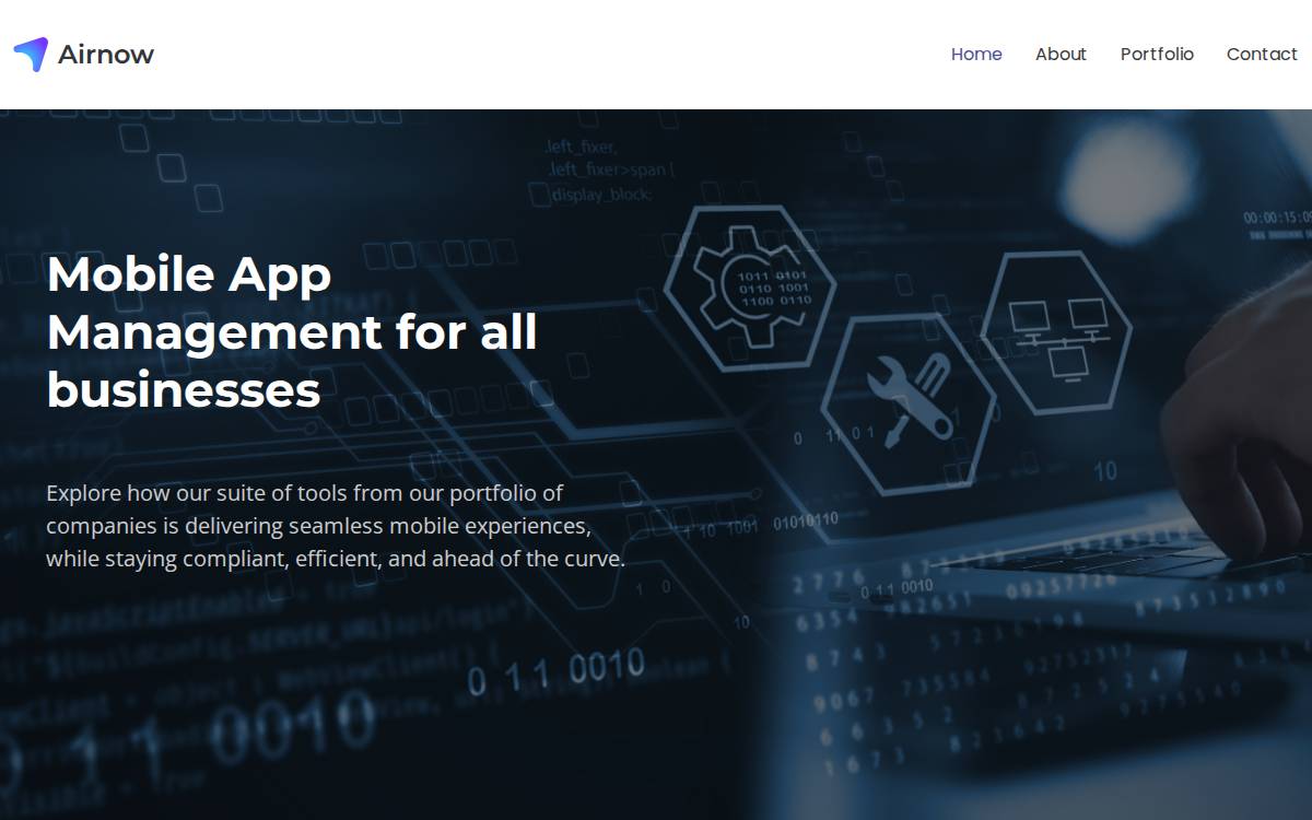 Airnow website preview