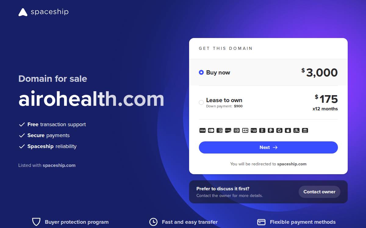 Airo Health website preview