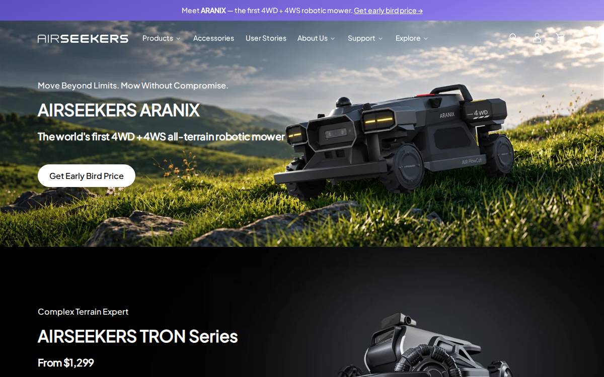 Airseekers / Changyao website preview