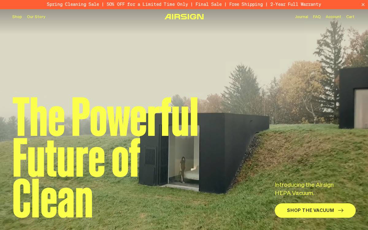 Airsign website preview