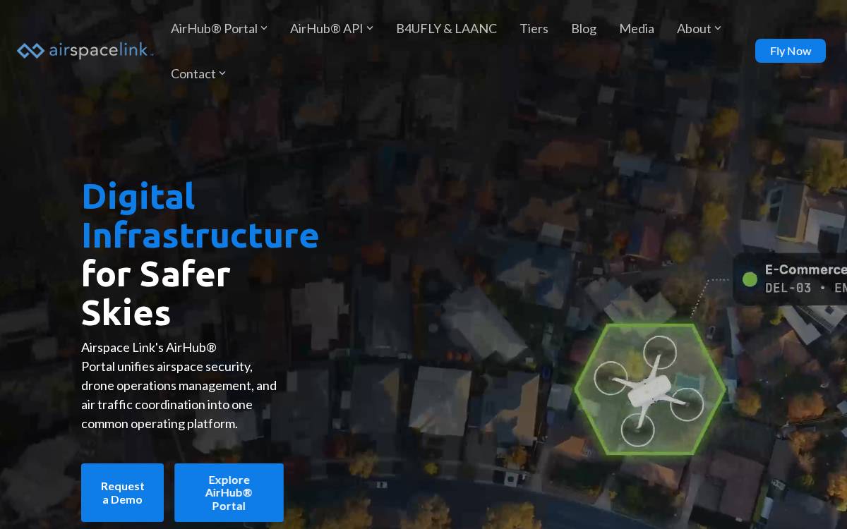 Airspace Link website preview