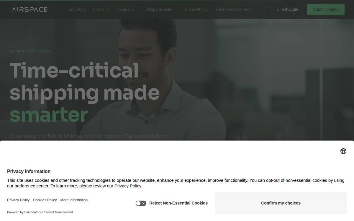 Airspace Technologies website preview