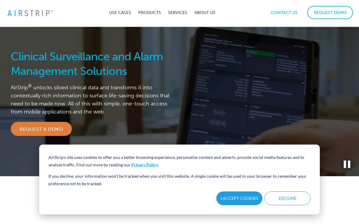 Airstrip website preview