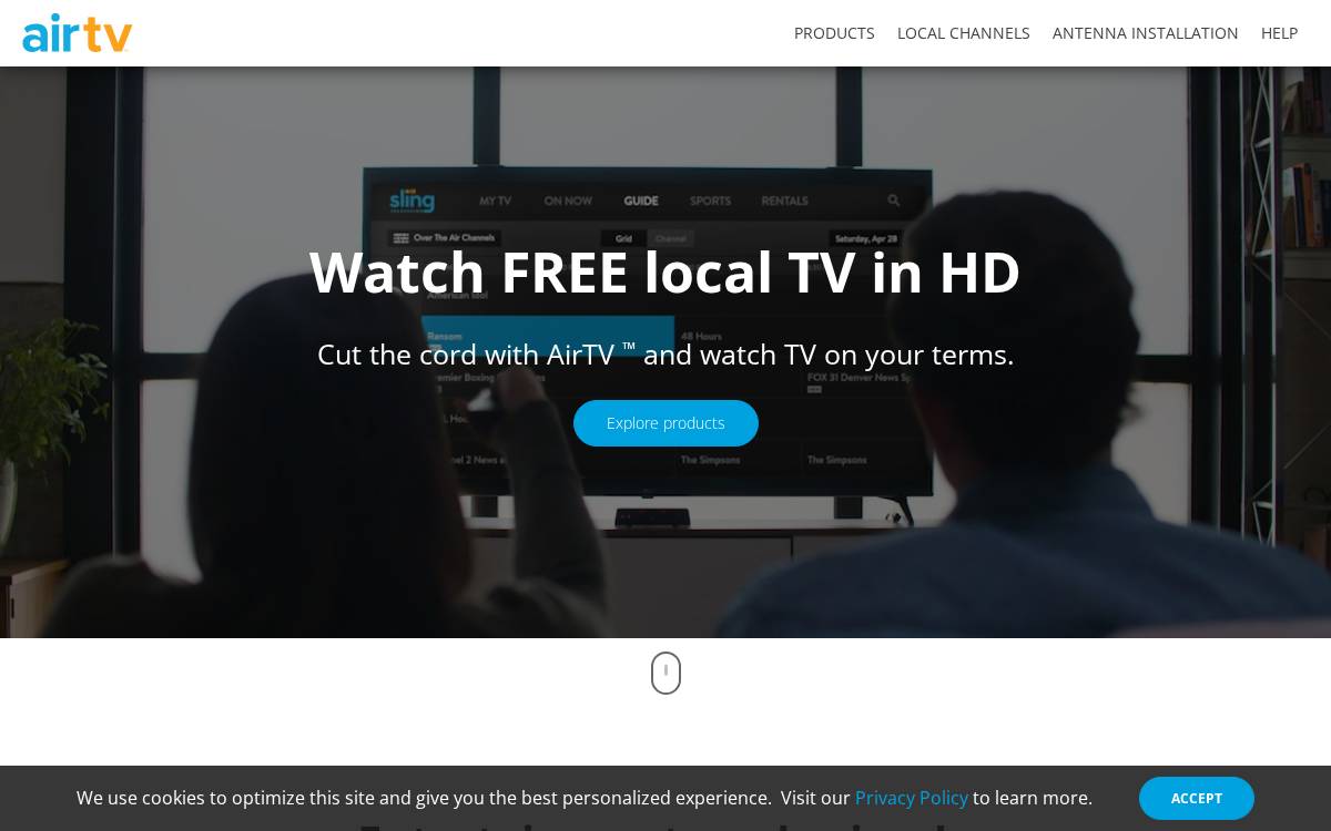 Airtv website preview