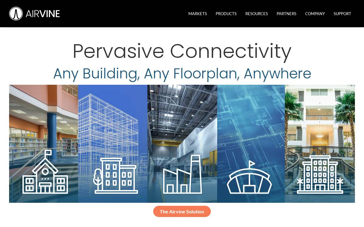 Airvine website preview