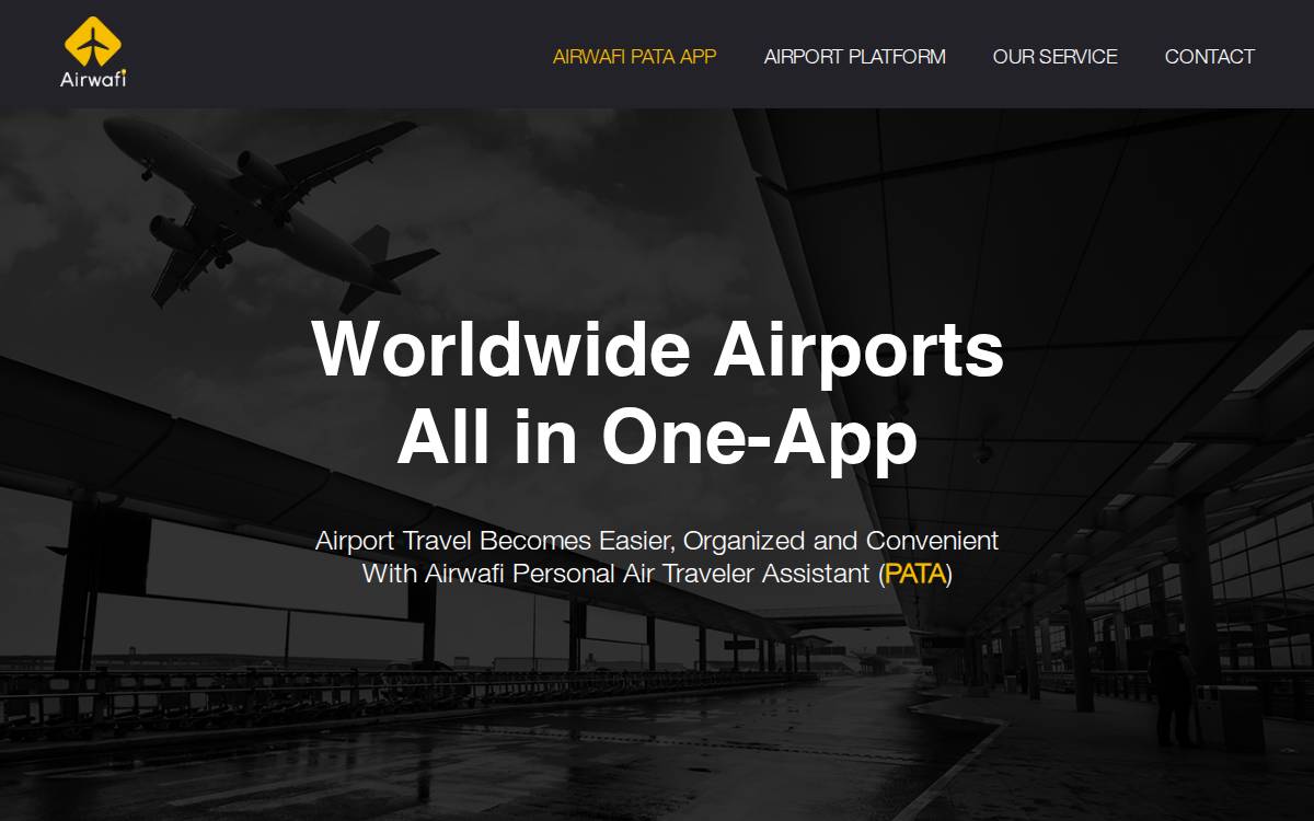 Airwafi website preview