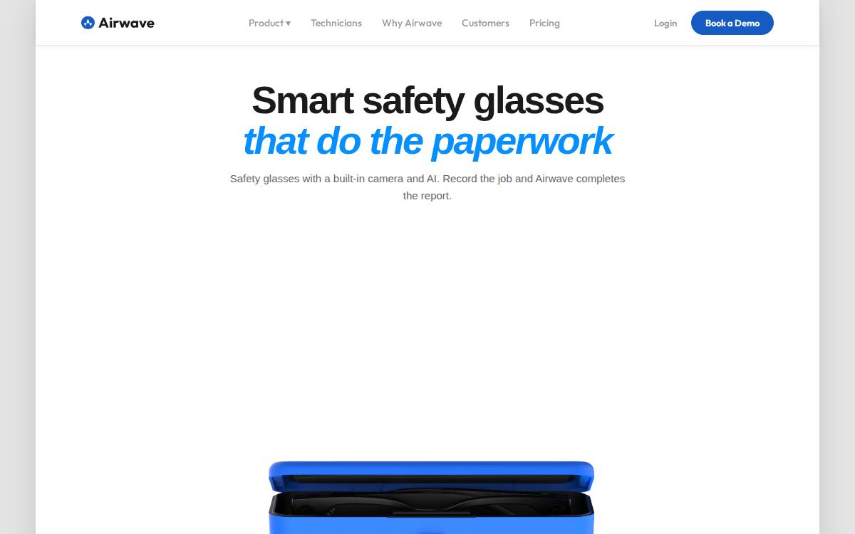 Airwave website preview
