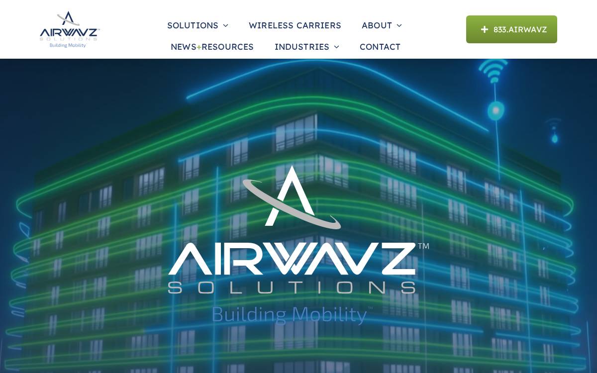 Airwavz Solutions website preview