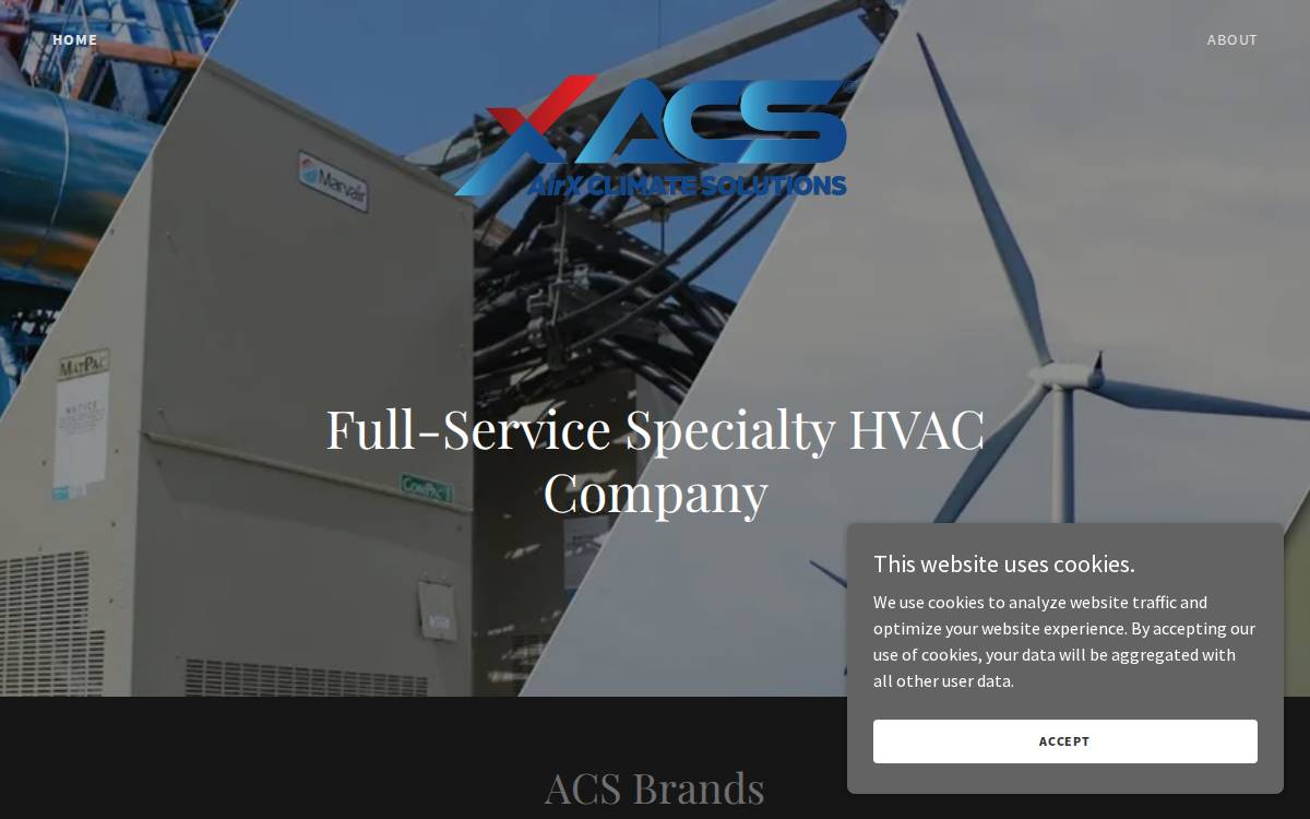 Airx Climate Solutions website preview
