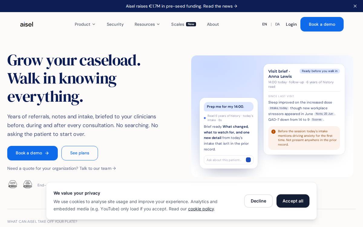 Aisel website preview