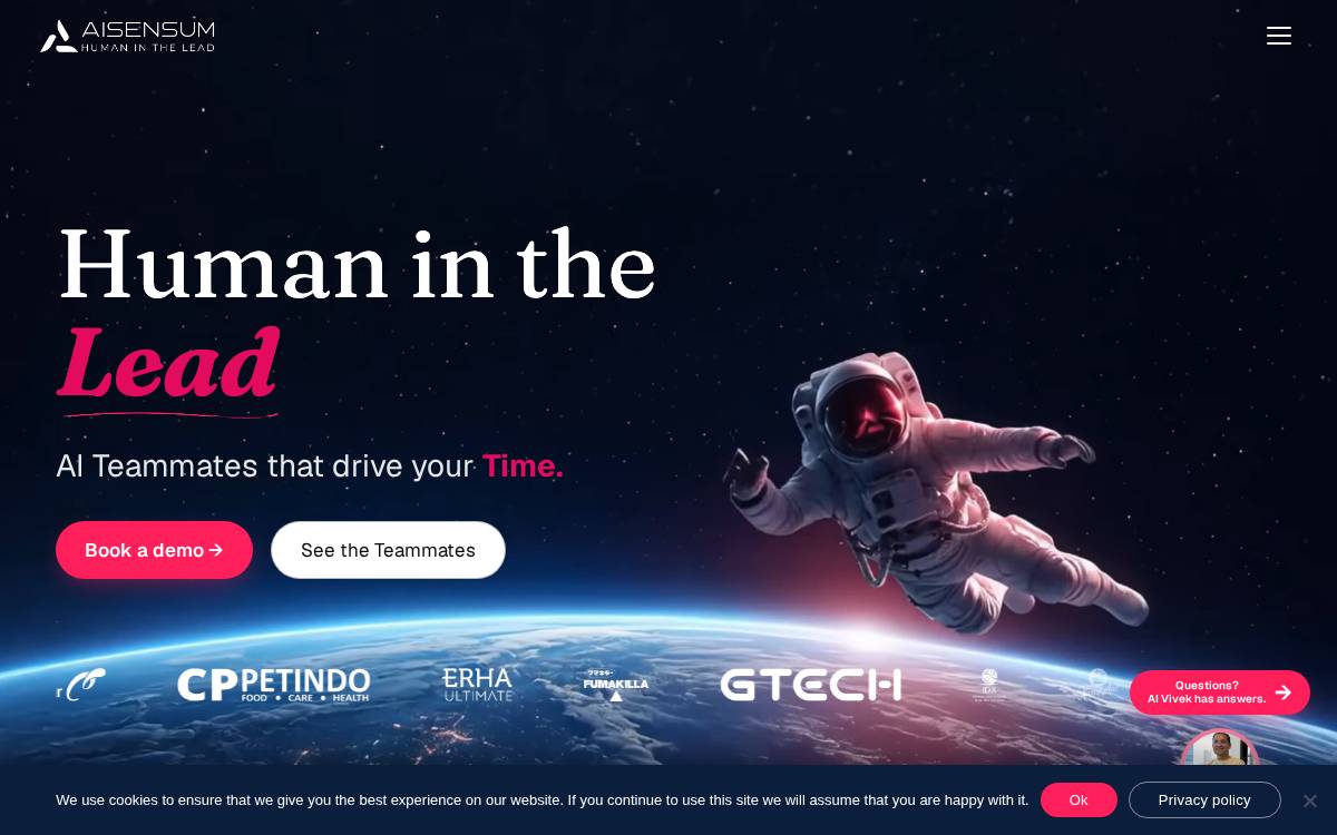 Aisensum website preview