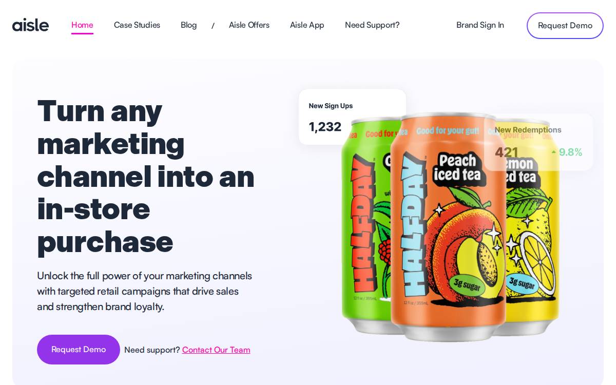Aisle website preview