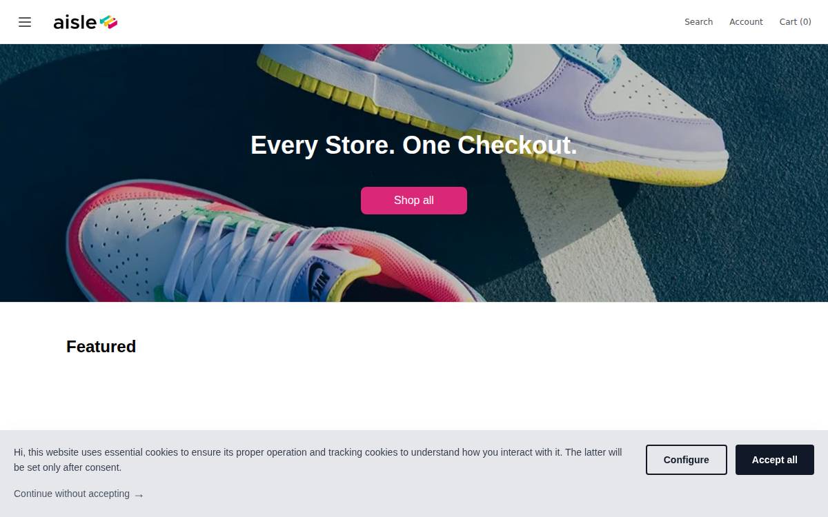 Aisle 3 website preview
