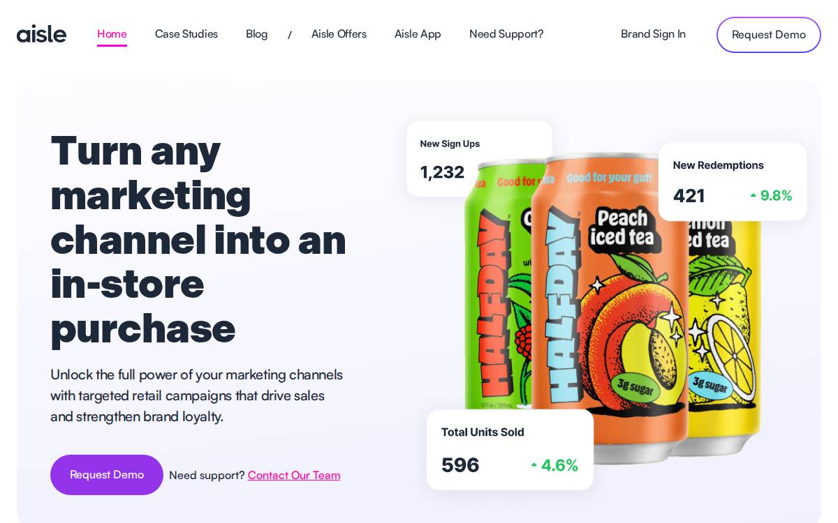 Aisle website preview
