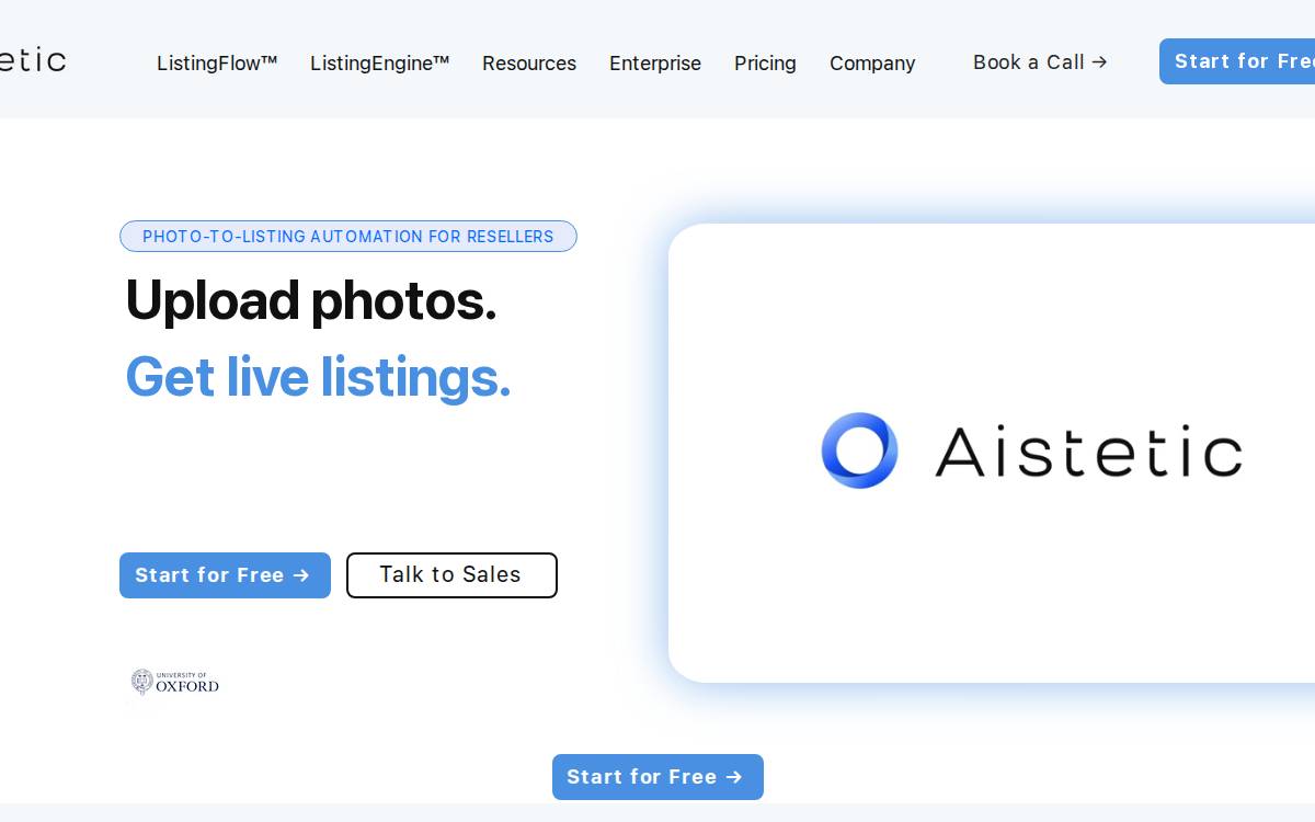 Aistetic website preview