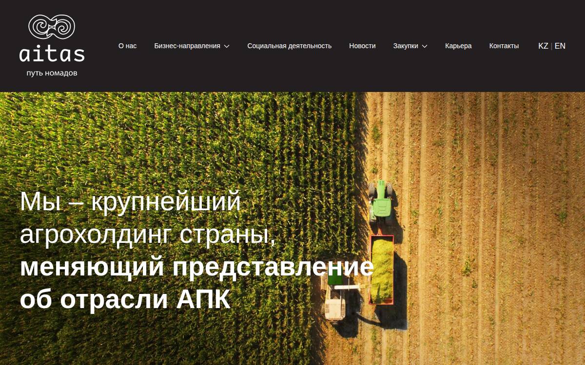 Aitas KZ website preview