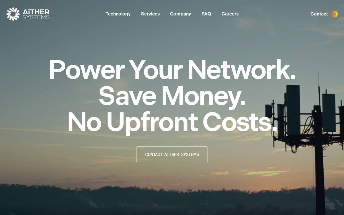 Aithersystems website preview