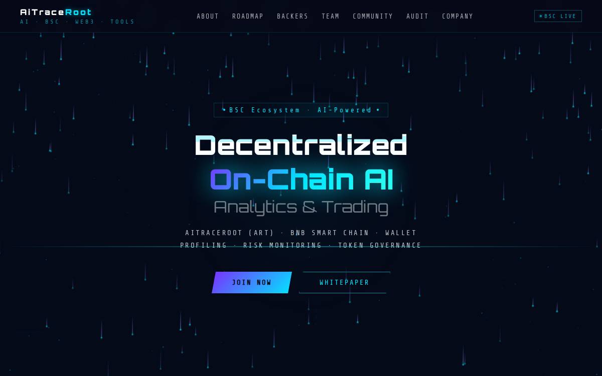Aitraceroot website preview