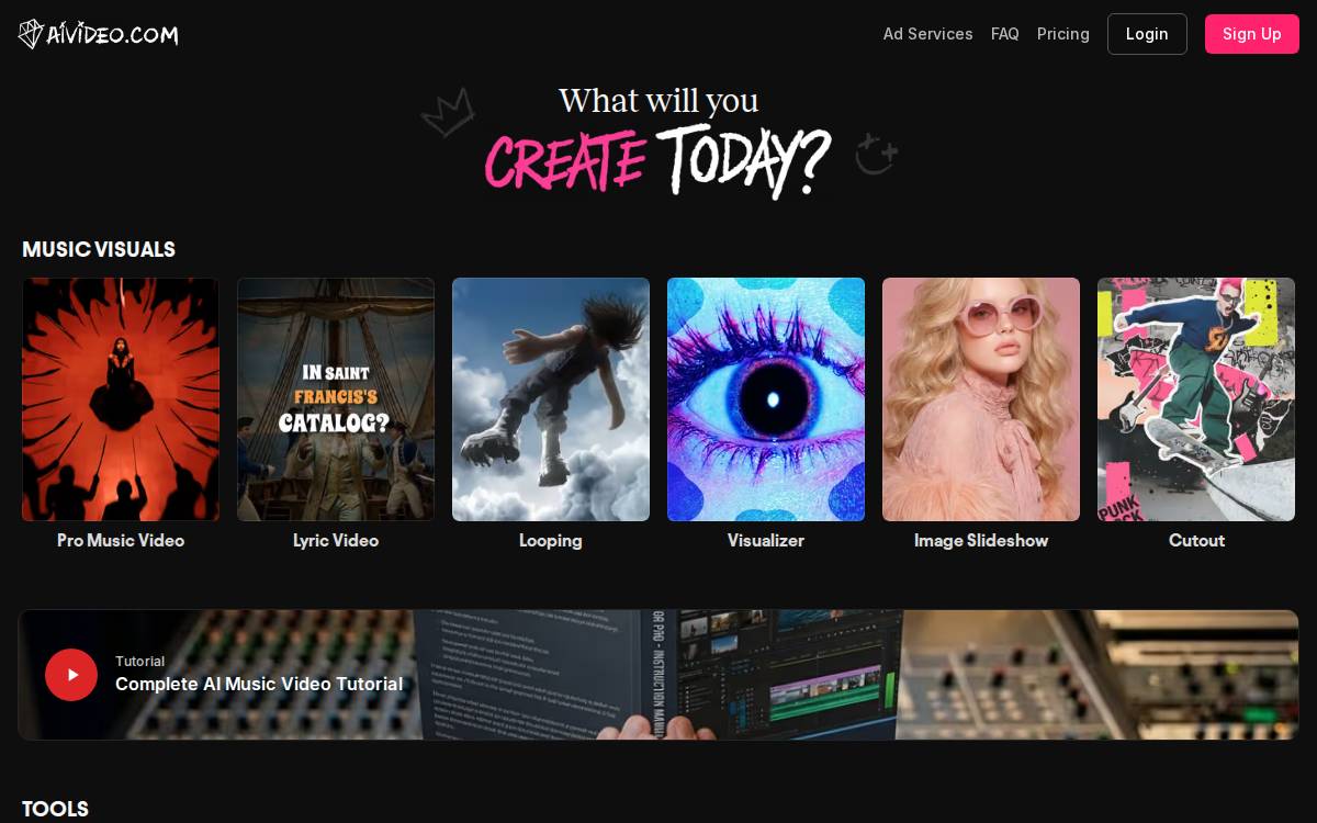 AIVideo.com website preview