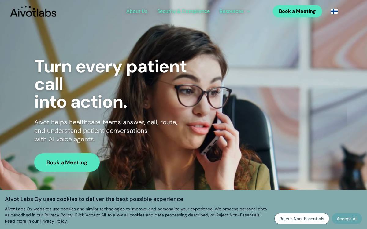 Aivot Labs website preview