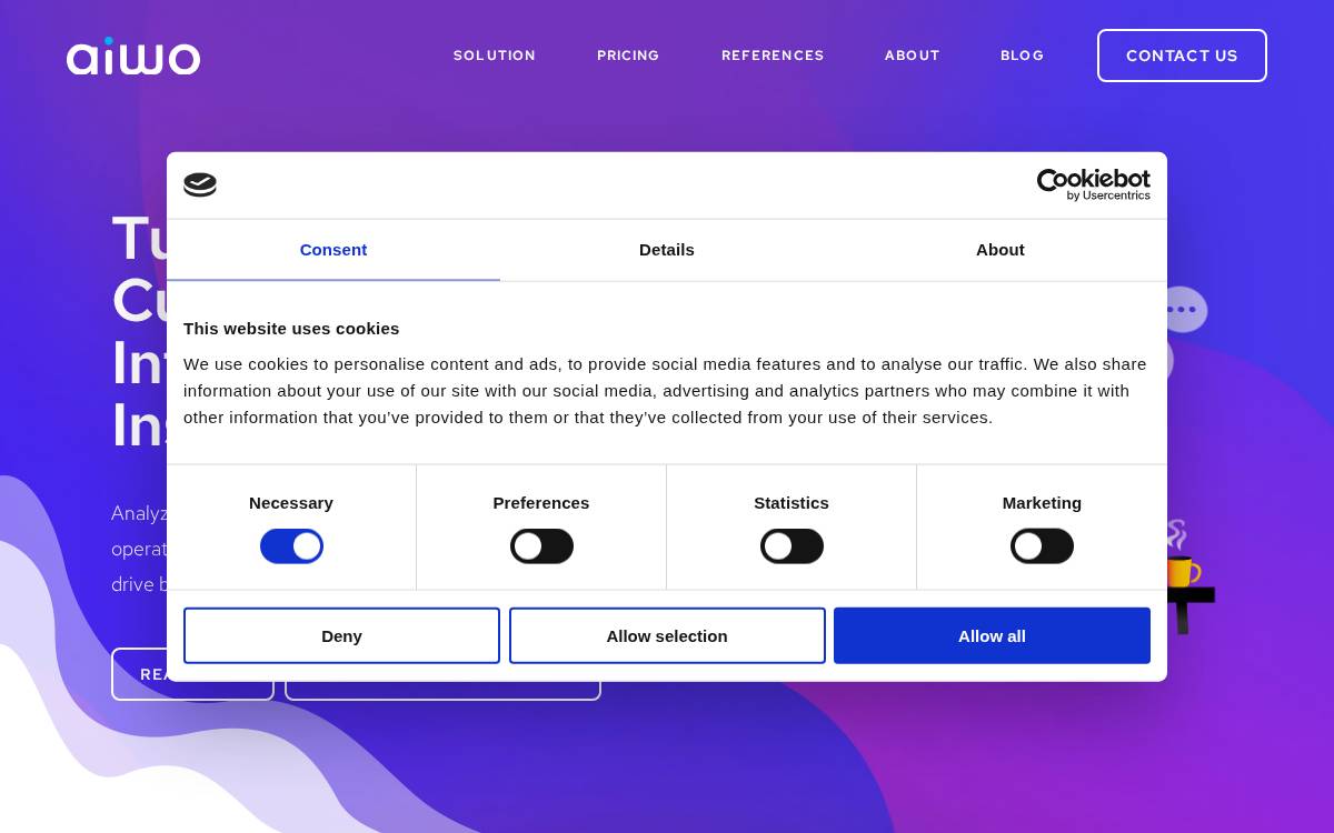 Aiwo website preview