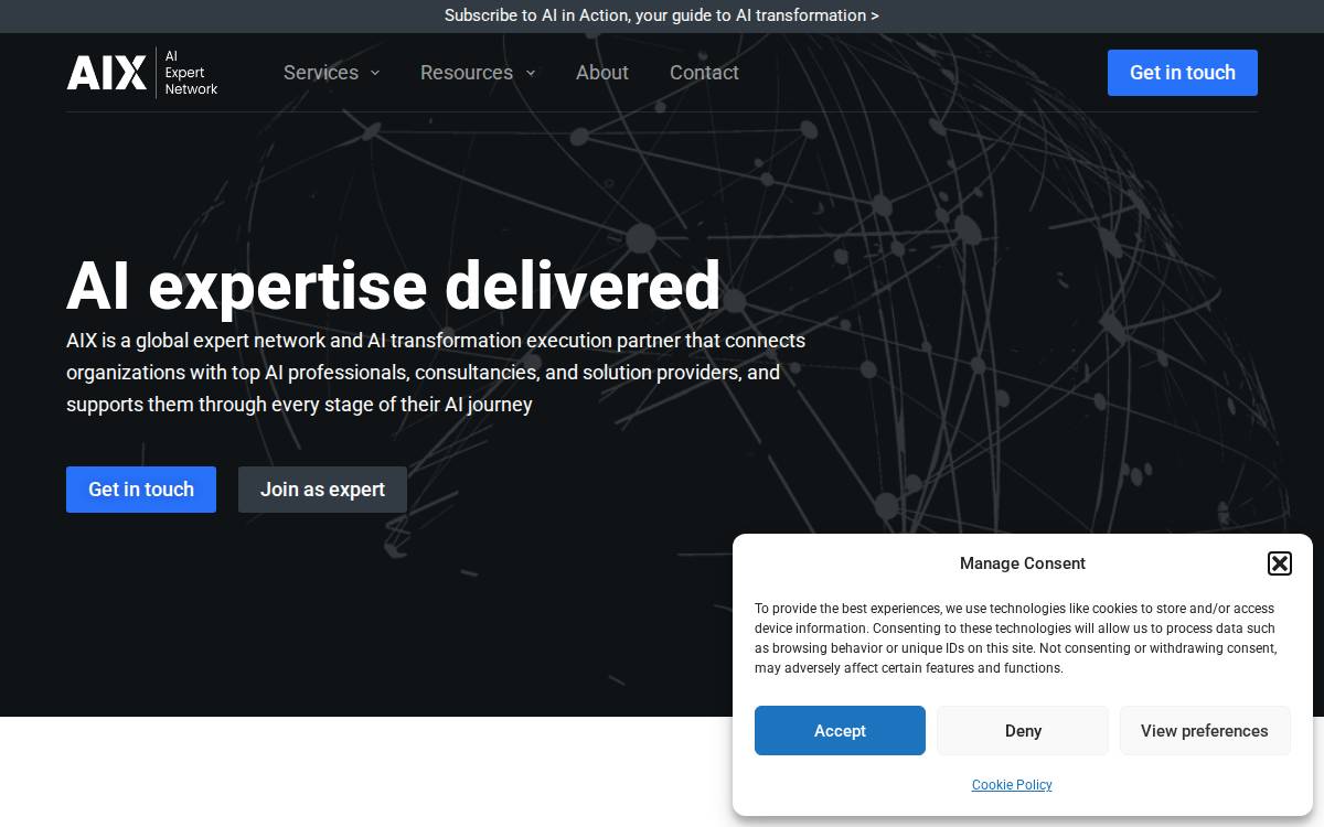 AIX website preview