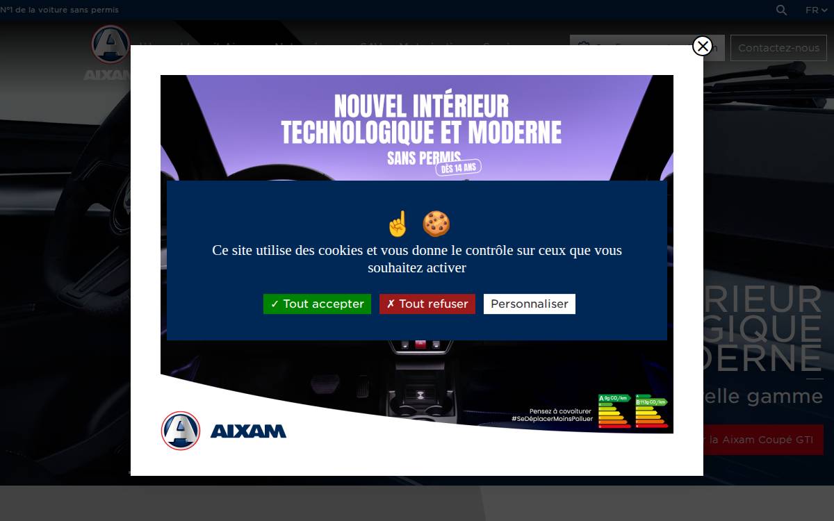Aixam website preview