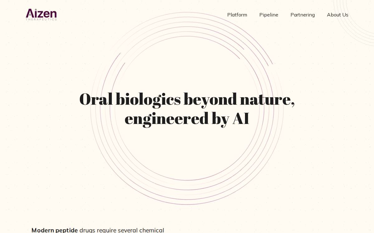 Aizentx website preview