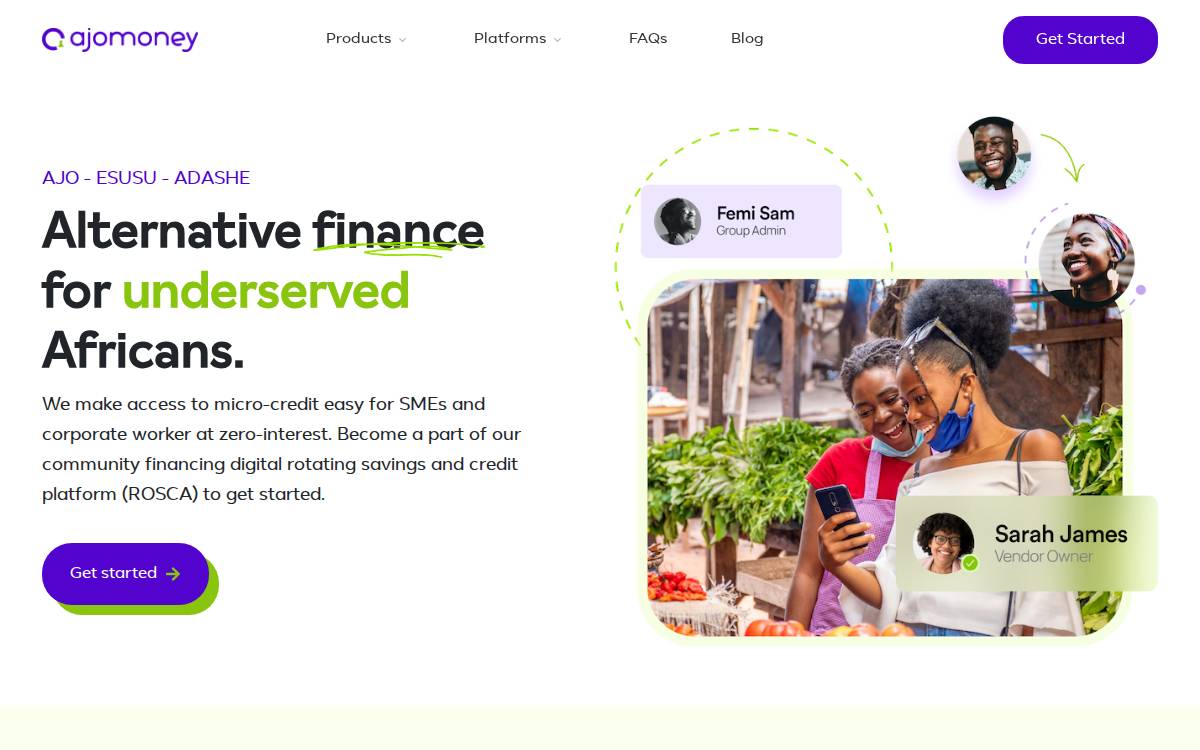 Ajomoney website preview