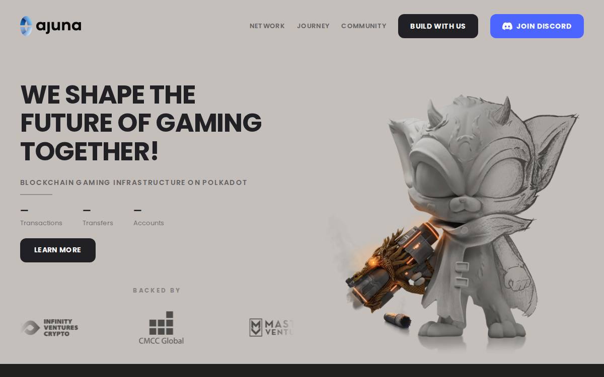 Ajuna website preview